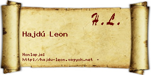 Hajdú Leon névjegykártya